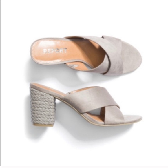 Report weave block heel mule sandals - Picture 7 of 7